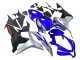 Carénages Moto Honda CBR600RR 2007-2008 - Argent Bleu Noir Brillant Courses