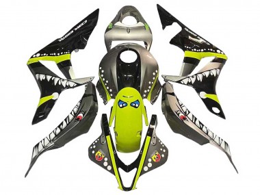 Carénages Moto Honda CBR600RR 2007-2008 - Gris Fluorescent Jaune Requin