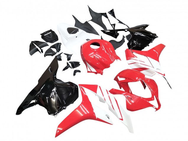 Kits Carénage Moto Honda CBR600RR 2009-2012 - Blanc Rouge Noir Brillant