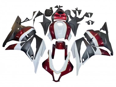 Carénages Moto Honda CBR600RR 2009-2012 - Blanc Rouge Noir Mat