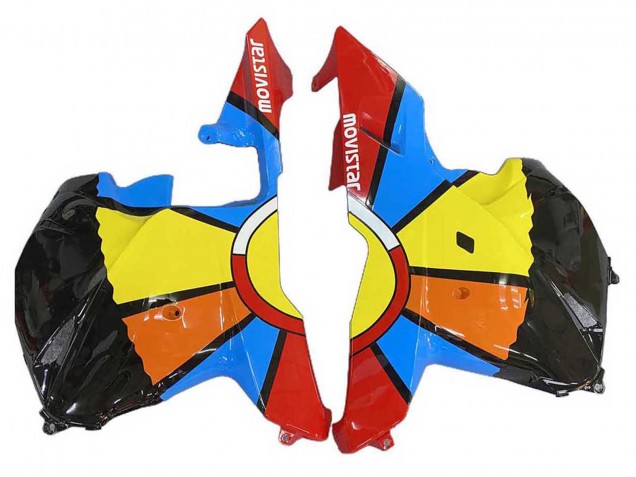 Carénages Moto Honda CBR600RR 2009-2012 - Noir Multicolore MoviStar