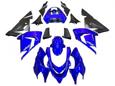 Carénages Moto Kawasaki ZX10R 2004-2005 - Bleu Noir Ninja