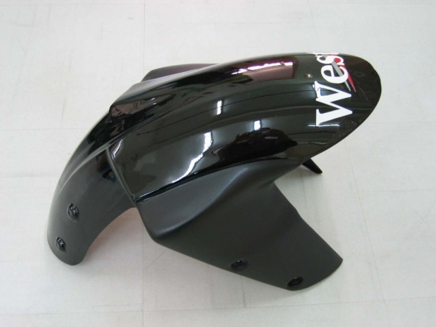 Carénages Moto Kawasaki ZX10R 2004-2005 - Blanc Noir West Ninja