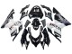 Carénages Moto Kawasaki ZX10R 2004-2005 - Blanc Noir West Ninja