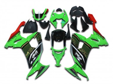 Carénages Moto Kawasaki ZX10R 2006-2007 - Vert Rouge Noir