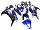 Carénages Moto Kawasaki ZX10R 2011-2015 - Bleu Blanc Noir Brillant