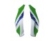 Carénages Moto Kawasaki ZX10R 2021-2025 - Blanc Vert Bleu Noir