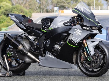 Carénages Moto Kawasaki ZX10R 2021-2025 - Gris Noir Vert Blanc Neige