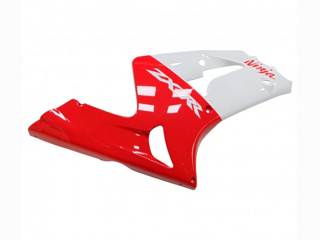 Carénages Moto Kawasaki ZX6R 2003-2004 - Blanc Rouge