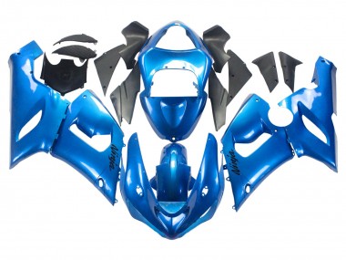 Carénages Moto Kawasaki ZX6R 2005-2006 - Bleu Brillant