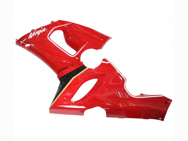 Carénages Moto Kawasaki ZX6R 2005-2006 - Rouge Jaune Noir