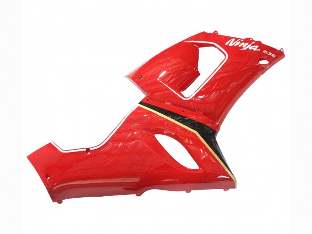 Carénages Moto Kawasaki ZX6R 2005-2006 - Rouge Jaune Noir