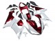 Carénages Moto Kawasaki ZX6R 2005-2006 - Blanc Rouge
