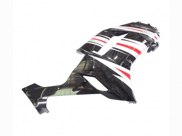 Carénages Moto Kawasaki ZX6R 2007-2008 - Noir Argent Rouge Ninja