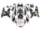 Carénages Moto Kawasaki ZX6R 2009-2012 - Blanc Rouge Noir Vert