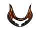 Carénages Moto Suzuki GSXR1000 2000-2002 - Noir Brillant Orange Flamme