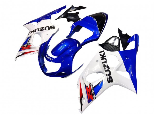 Carénages Moto Suzuki GSXR1000 2000-2002 - Blanc Bleu Rouge
