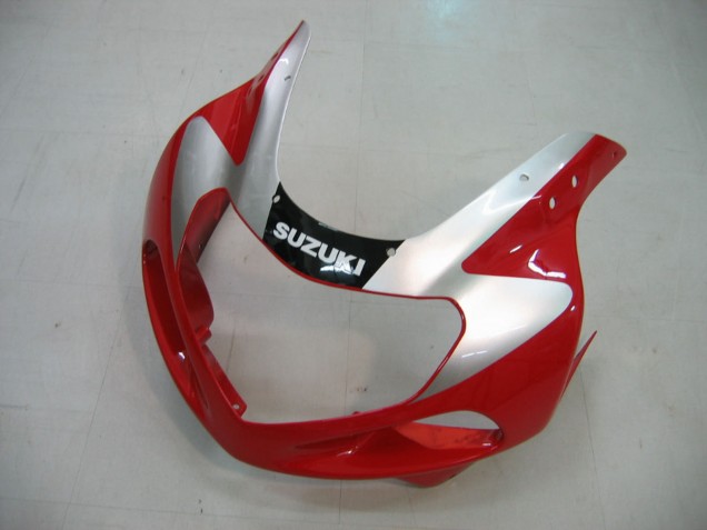 Carénages Moto Suzuki GSXR1000 2000-2002 - Rouge Argent Blanc Noir