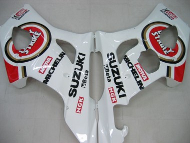 Carénages Moto Suzuki GSXR 1000 2003-2004 - Blanc Rouge Motul Lucky Strike