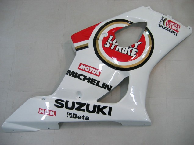 Carénages Moto Suzuki GSXR 1000 2003-2004 - Blanc Rouge Motul Lucky Strike
