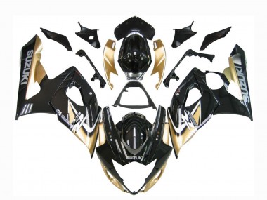 Carénages Moto Suzuki GSXR 1000 2005-2006 - Noir Or