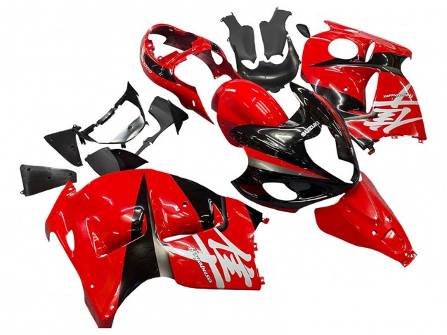 Carénages Moto Suzuki GSXR 1300 Hayabusa 1996-2007 - Rouge Noir Hayabusa