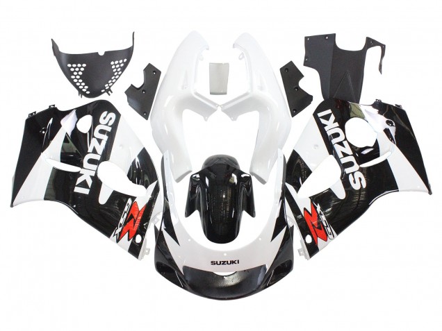 Carénages Moto Suzuki GSXR 600 / GSXR 750 1996-2000 - Noir Blanc