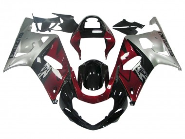 Carénages Moto Suzuki GSXR 600 / GSXR 750 1996-2000 - Bleu Foncé Blanc