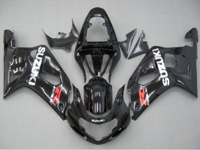 Carénages Moto Suzuki GSXR 600 / GSXR 750 2001-2003 - Noir Brillant Rouge Blanc