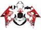 Carénage Moto Suzuki GSXR 600 / GSXR 750 2001-2003 - Rouge Blanc Noir Brillant