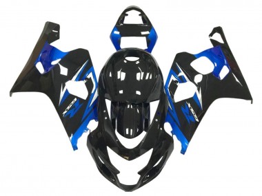 Carénages Moto Suzuki GSXR 600 / GSXR 750 2004-2005 - Noir Brillant Bleu