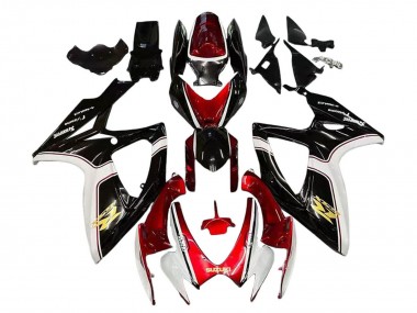 Carénages Moto Suzuki GSXR 600 / GSXR 750 2006-2007 - Rouge Blanc Noir Jaune