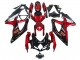 Carénages Moto Suzuki GSXR 600 / GSXR 750 2008-2010 - Rouge Noir Brillant