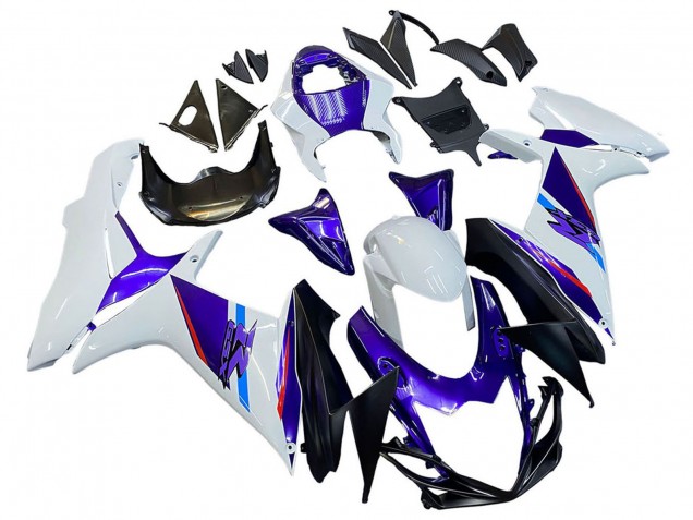 Carénages Moto Suzuki GSXR 600 / GSXR 750 2011-2024 - Bleu Violet Blanc
