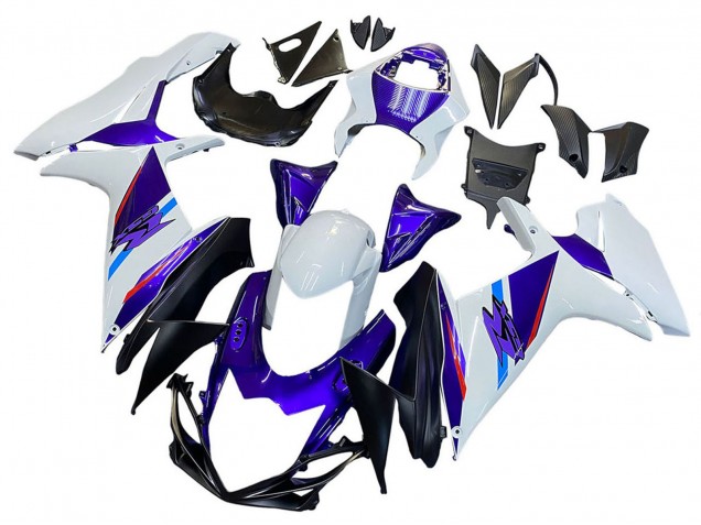 Carénages Moto Suzuki GSXR 600 / GSXR 750 2011-2024 - Bleu Violet Blanc