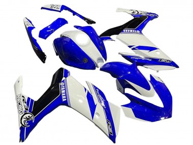Carénages Moto Yamaha YZF R3/R25 2015-2018 - Blanc Bleu Noir Courses