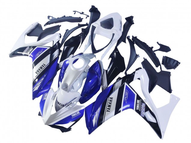 Carénages Moto Yamaha YZF R3/R25 2015-2018 - Blanc Bleu Noir Yamalube
