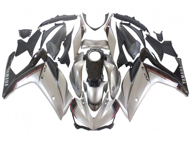 Carénages Moto Yamaha YZF R3/R25 2015-2018 - Argent Noir