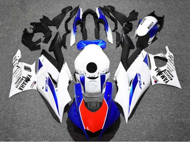 Carénages Moto Yamaha YZF R3/R25 2019-2021 - Blanc Bleu Rouge Noir