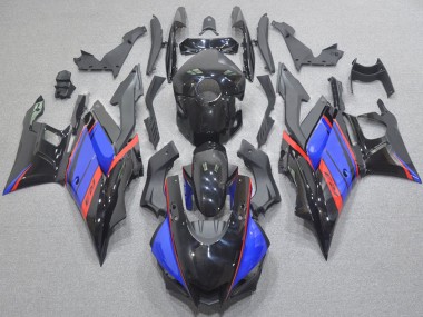 Carénages Moto Yamaha YZF R3/R25 2022-2024 - Noir Brillant Bleu Rouge