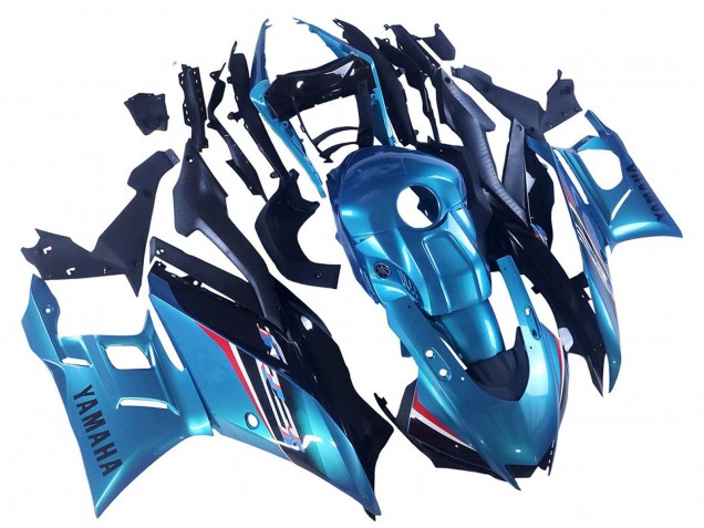 Carénage Moto Yamaha YZF R3/R25 2022-2024 - Bleu Blanc Rouge Noir