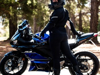 Carénages Moto Yamaha YZF R3/R25 2022-2024 - Bleu Noir Brillant