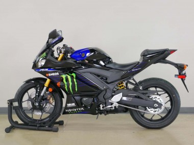 Carénages Moto Yamaha YZF R3/R25 2022-2024 - Bleu Vert Noir Monstre Yamalube ENEOS