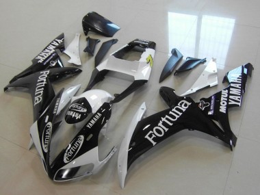 Carénages Moto Yamaha YZF R1 2002-2003 - Blanc Noir Brillant Fortuna Motul