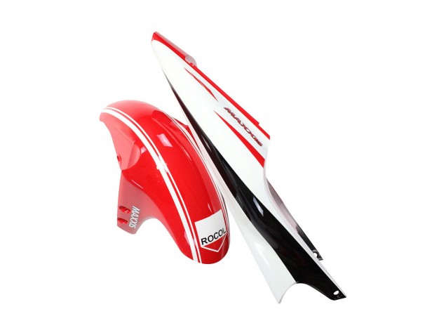 Carénages Moto Yamaha YZF 1000 R1 1998-1999 - Rouge Blanc Noir Jaune Monstre Milwaukee MAXXIS 11