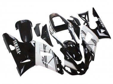 Carénages Moto Yamaha YZF 1000 R1 2000-2001 - Blanc Noir