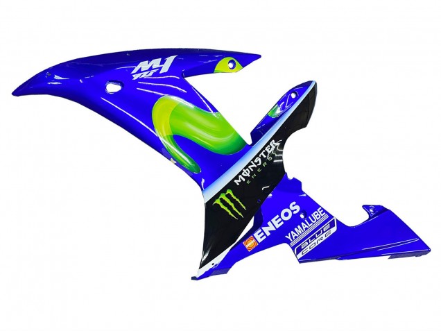 Carénages Moto Yamaha YZF 1000 R1 2002-2003 - Bleu Noir Vert MoviStar ENEOS Monstre