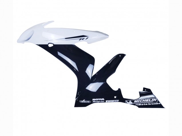 Carénages Moto Yamaha YZF 1000 R1 2004-2006 - Noir Brillant Blanc Motul