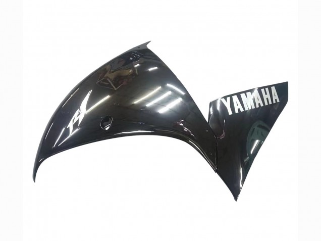 Carénages Moto Yamaha YZF 1000 R1 2009-2011 - Noir Brillant Blanc Décalque