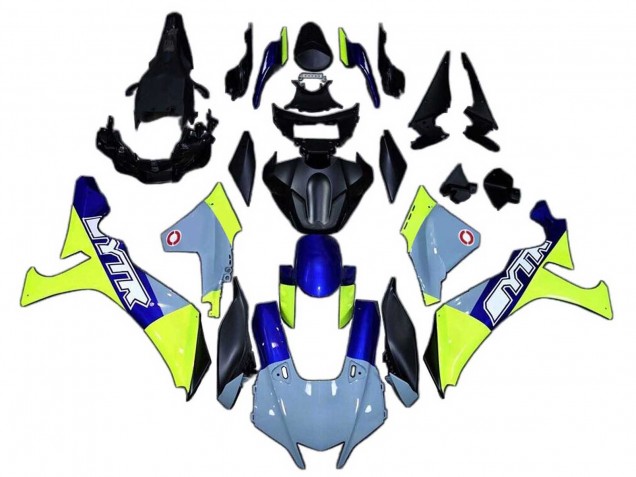 Carénages Moto Yamaha YZF 1000 R1 2020-2025 - Bleu Vert Noir